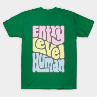 Entry Level Human Word Art T-Shirt